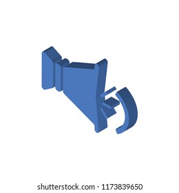 Speaker isometric left top view 3D icon