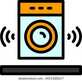 Speaker Line Filled Icon Vector Design