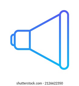 Speaker Line Gradient Icon Design