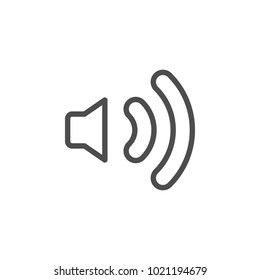 Speaker line icon