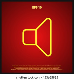 speaker line icon