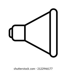 Speaker Line Icon Black Design