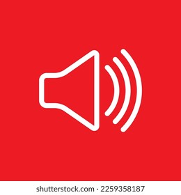 Speaker line icon, common graphic resources, vector illustration.