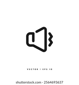 Speaker Line Icon. Editable Stroke