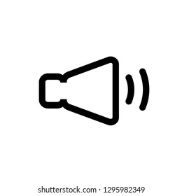 Speaker line icon. High quality black outline logo for web site design and mobile apps. Vector illustration on a white background.