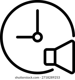 speaker line icon illustration vector