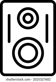 Speaker Line Icon Vector Design