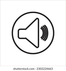 icono de nueva línea de altavoz