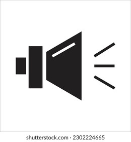 icono de nueva línea de altavoz