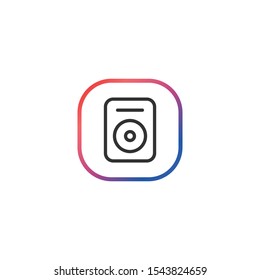 Speaker  - Line Vector Icon