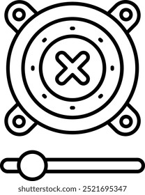 Línea de altavoces Vector Icon Design