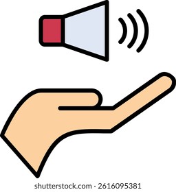 Speaker Line Vector Icon Design