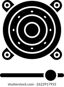 Speaker Line vector Icon Design