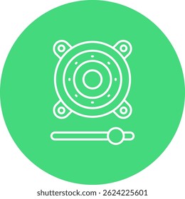 Speaker Line vector Icon Design