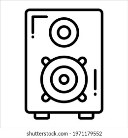 Speaker line vector Icon. that can be easily modified or edit