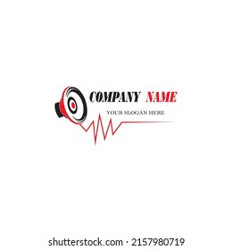 Speaker Logo design. Sound Systems Logo design vector