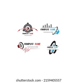 Speaker Logo design. Sound Systems Logo design vector