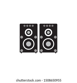 Speaker logo template vector illustration