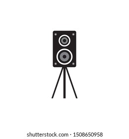 Speaker logo template vector illustration