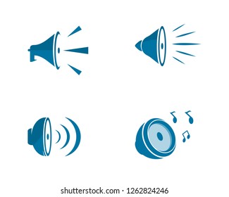 speaker logo vector icon template