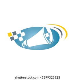 speaker loud technology icon vector.