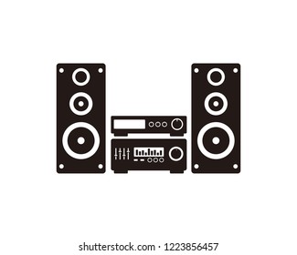 Speaker loudspeaker sound system icon sign symbol