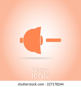 Speaker low volume sign icon. Made in vector