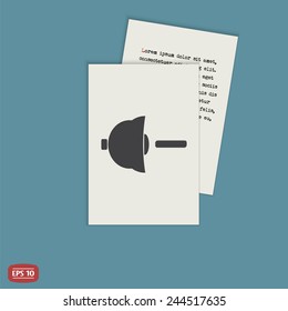 Speaker low volume sign icon. Flat design style. Made vector illustration