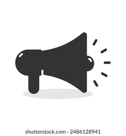 Speaker megaphone icon isolated vector illustration on white background.