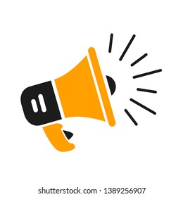 Speaker, megaphone icon – for stock