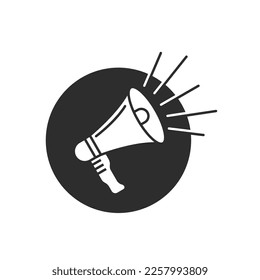 speaker megaphone icon vector design template web