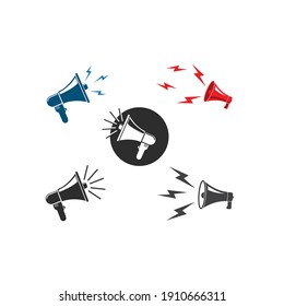 speaker megaphone  icon vector illustration design template