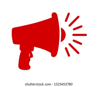 Speaker, megaphone icon – vector for stock