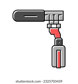 speaker mic microphone color icon vector. speaker mic microphone sign. isolated symbol illustration