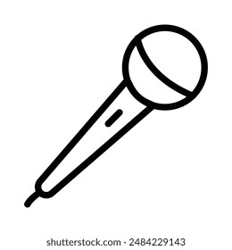 Speaker Microphone icon design in filled and outlined style