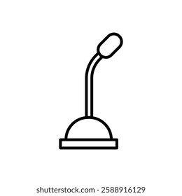 Speaker Microphone icon Outline vector symbol sign