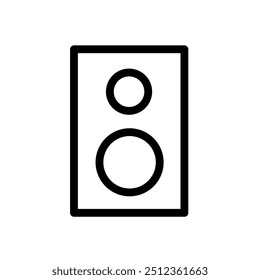 Speaker minimal icon and vector