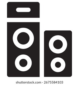 Speaker Modern Vector Icon – Minimal Illustration Symbol Template for Web Mobile App UI Design