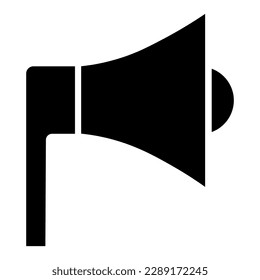 Speaker monoline logo icon air raid alert