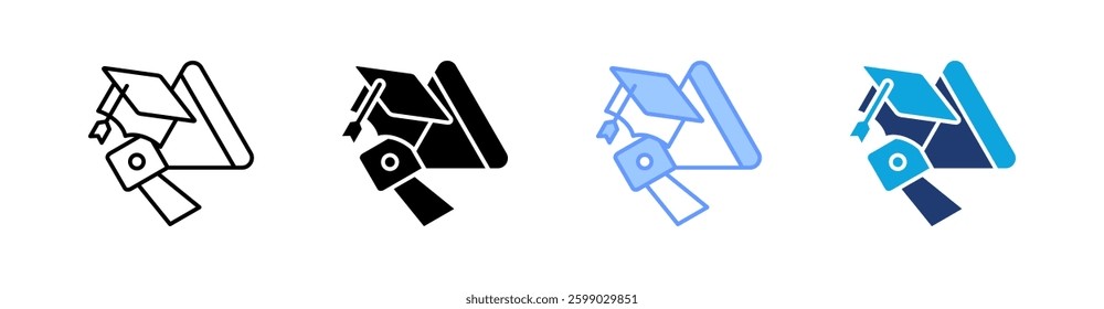 Speaker Multi Style Icon Set Vector