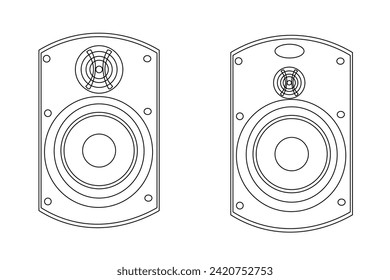 speaker music bass. sound electronic equipment icon vector illustration