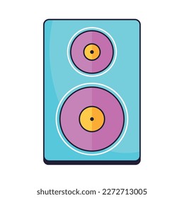 icono de tecnología de dispositivo de música de altavoz