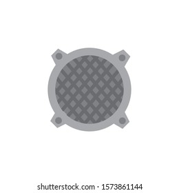 speaker music flat style icon vector illustration design