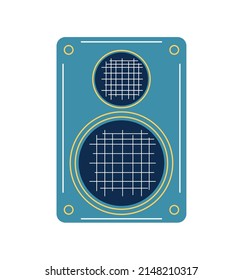 speaker music icon flat isolated