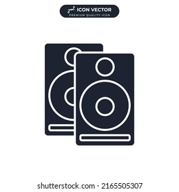 speaker music icon symbol template for graphic and web design collection logo vector illustration