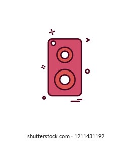 speaker music icon vector design