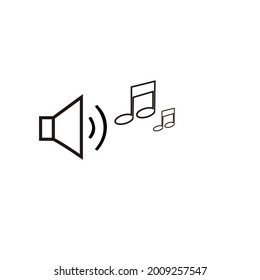 speaker music icon, speaker music icon vector symbol illustration