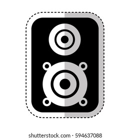 speaker music isolated icon
