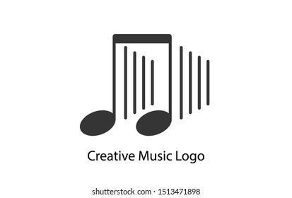 Speaker Music Logo Design. Simple vector 
