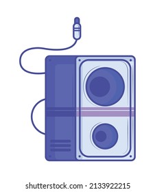 speaker music player retro tech icon
